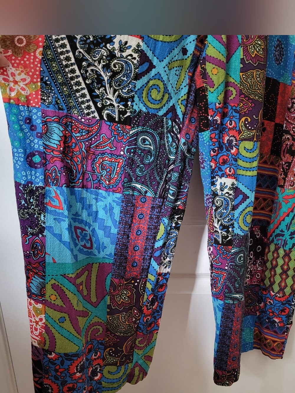 Boho Jumper Beautiful Blues And Reds - Picture 3 of 7